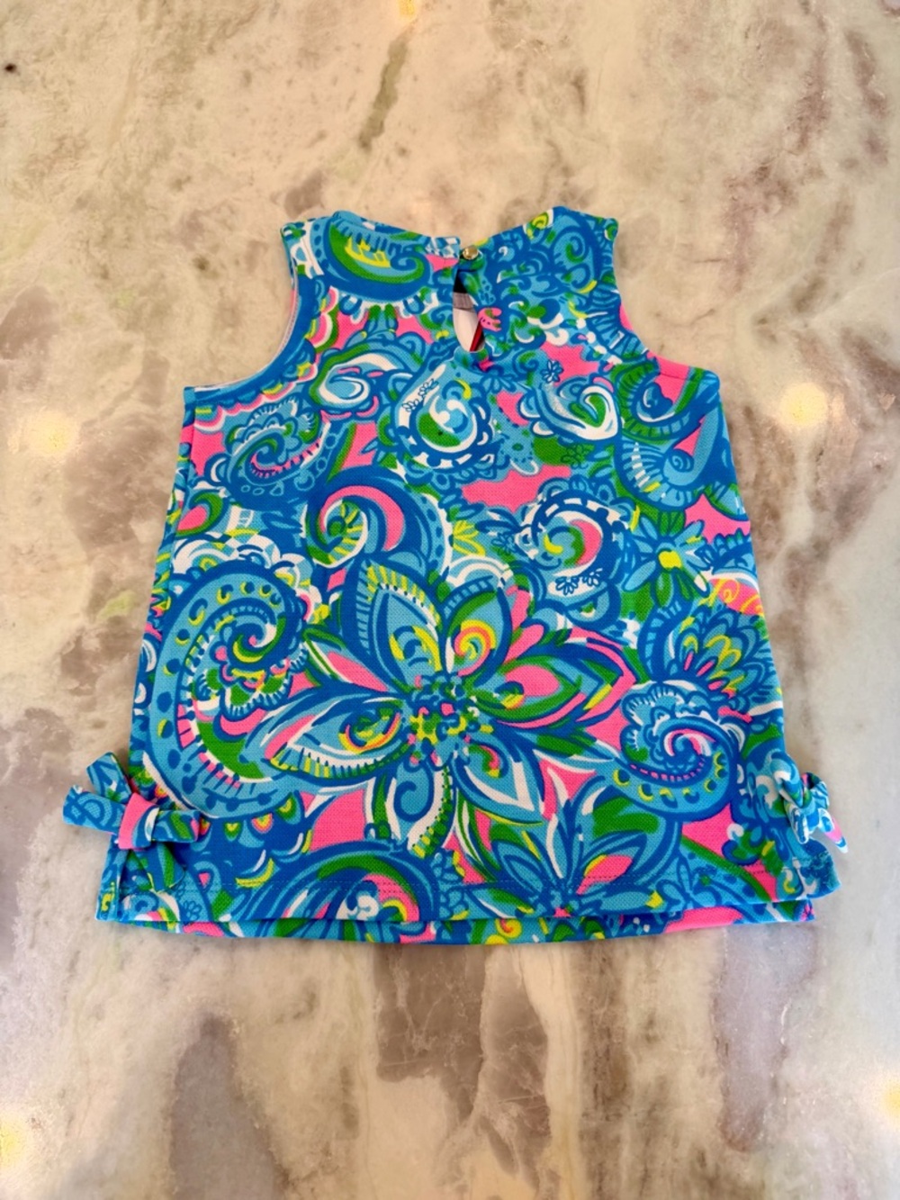 Lilly Pulitzer NWT Baby Lilly Knit Shift Dress Seabreeze Blue - Picture 3 of 8